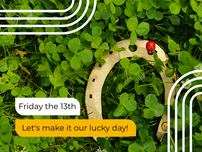 Friday the 13th? We're making it our lucky day 🍀