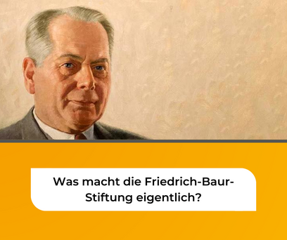What does the Friedrich Baur Foundation actually do?