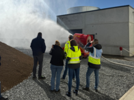 Outdoor demonstration of the LUF60 extinguishing robot